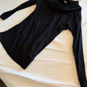 Caslon Navy Cowl Neck Sweater